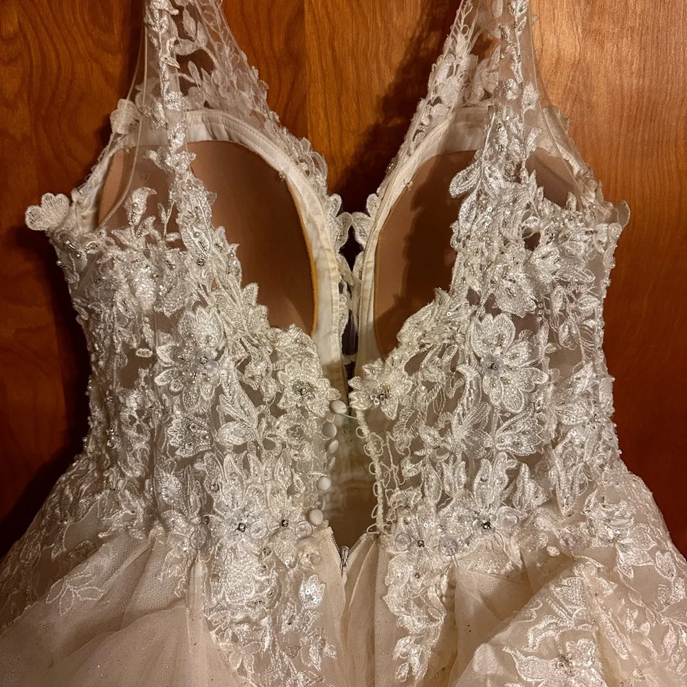 Elegant Lace Wedding Dress - Picture 7 of 10